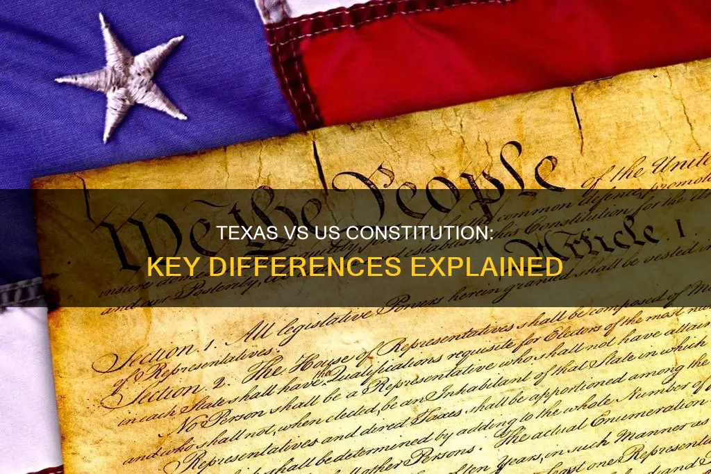 what was the texas consitution and the us constitution