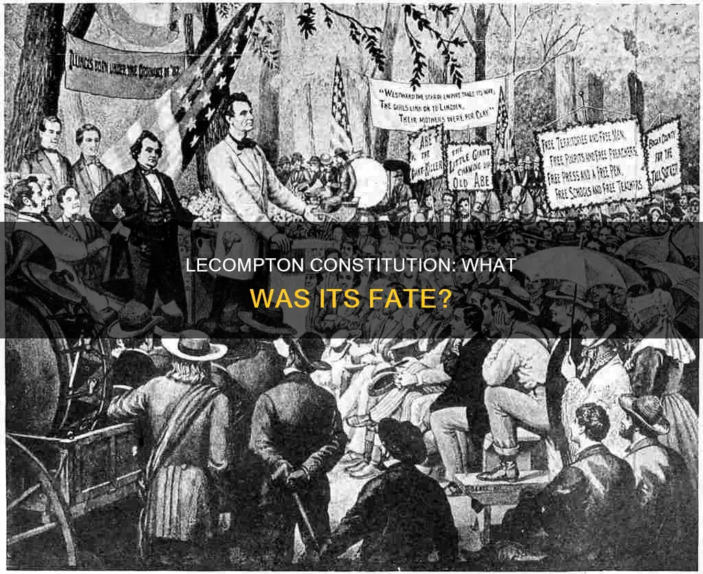 what was the ultimate fate of the lecompton constitution