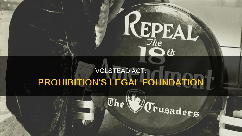 what was the volstead act 18th amendment to the constitution