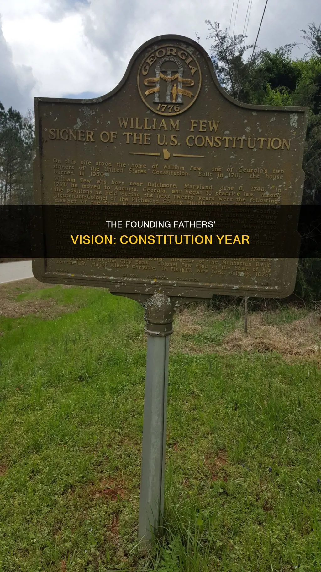 what was the year the constitution was made