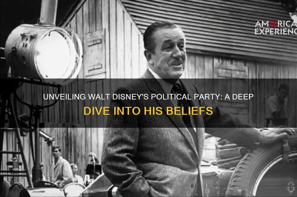 what was walt disneys political party