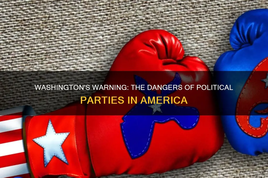 what was washingtons fear about political parties