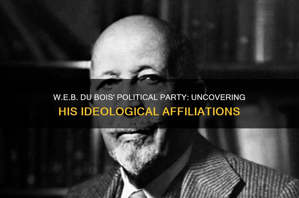 what was web dubois political party