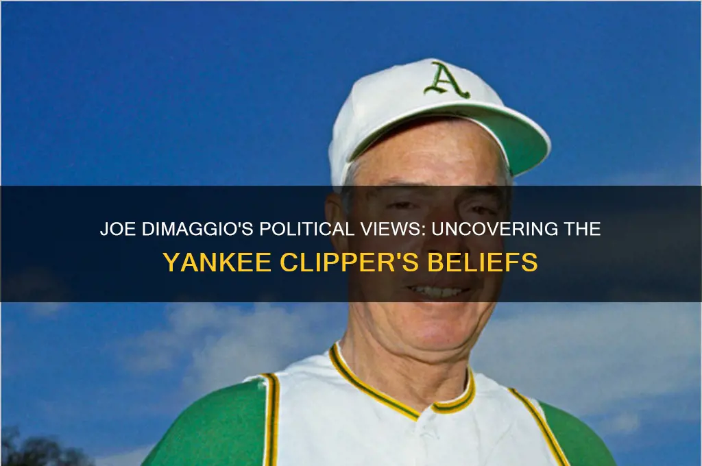 what were joe dimaggios politics