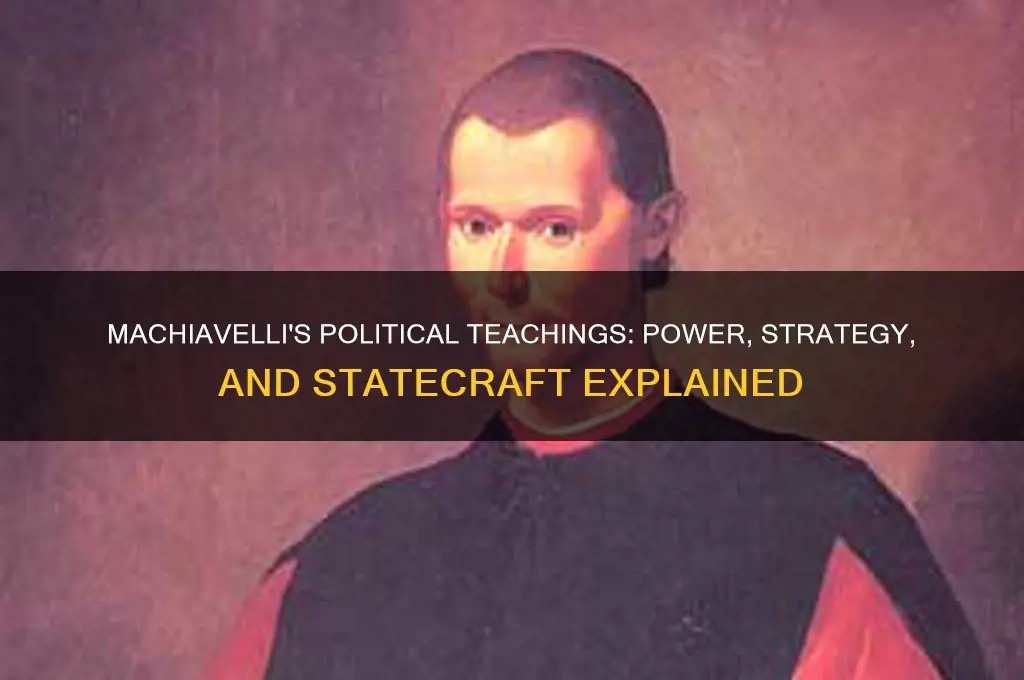 what were machiavellis political teachings