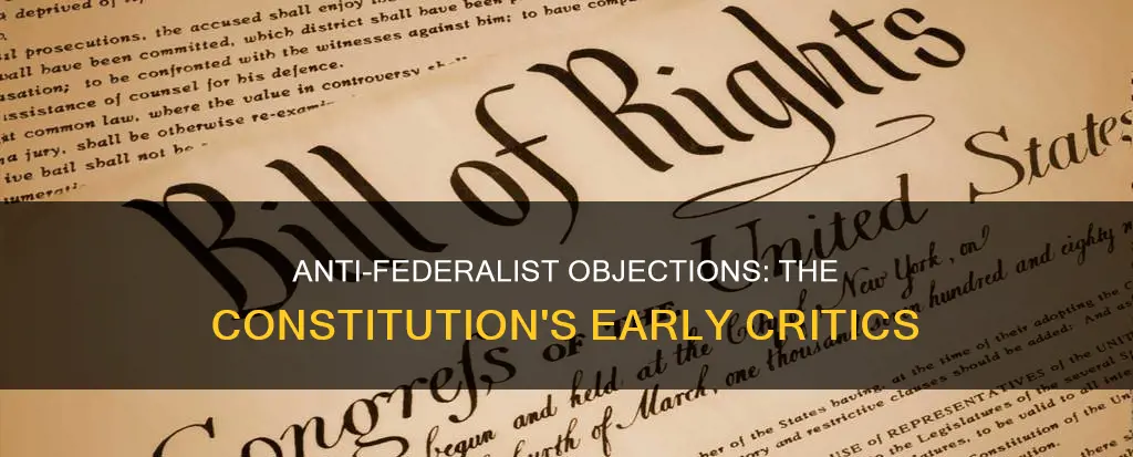 what were major anti federalist objections to the new constitution