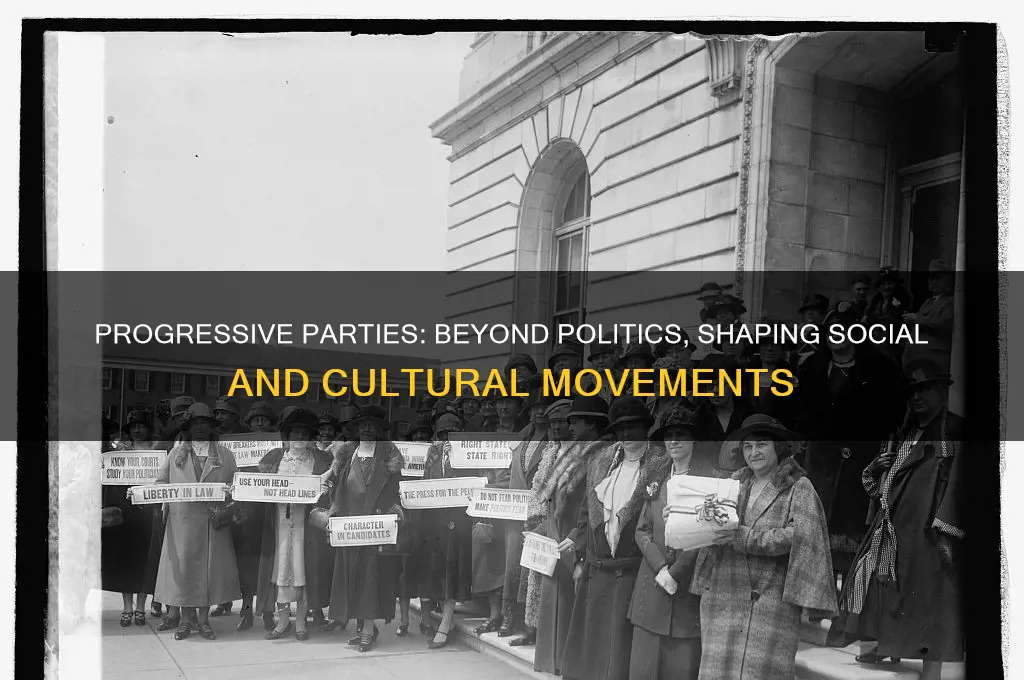 what were progressive parties not political