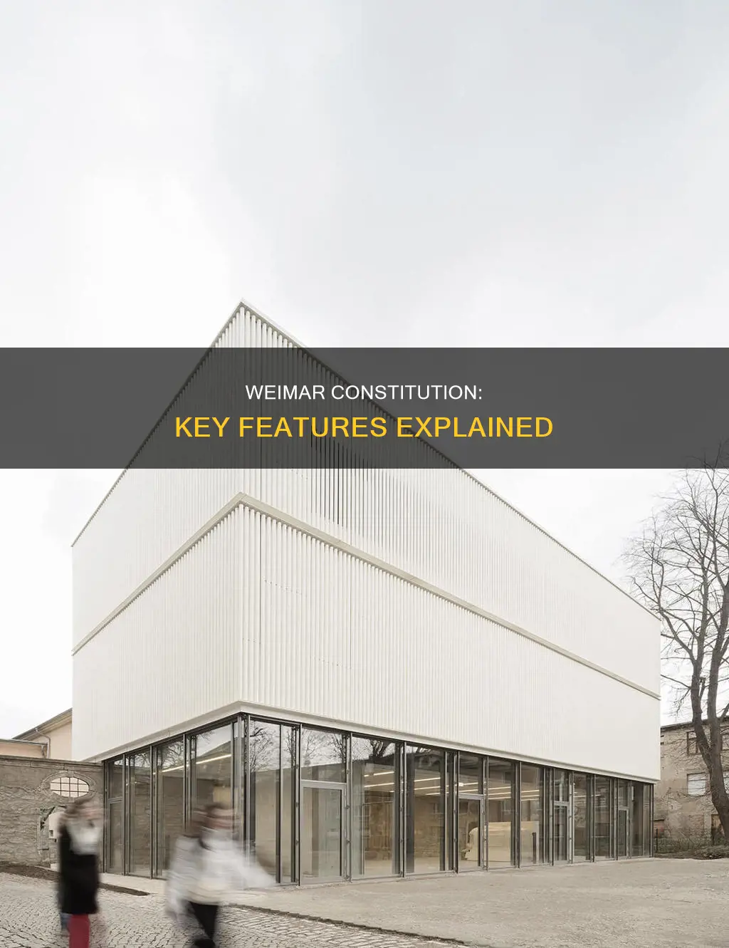 what were the 4 main features of the weimar constitution