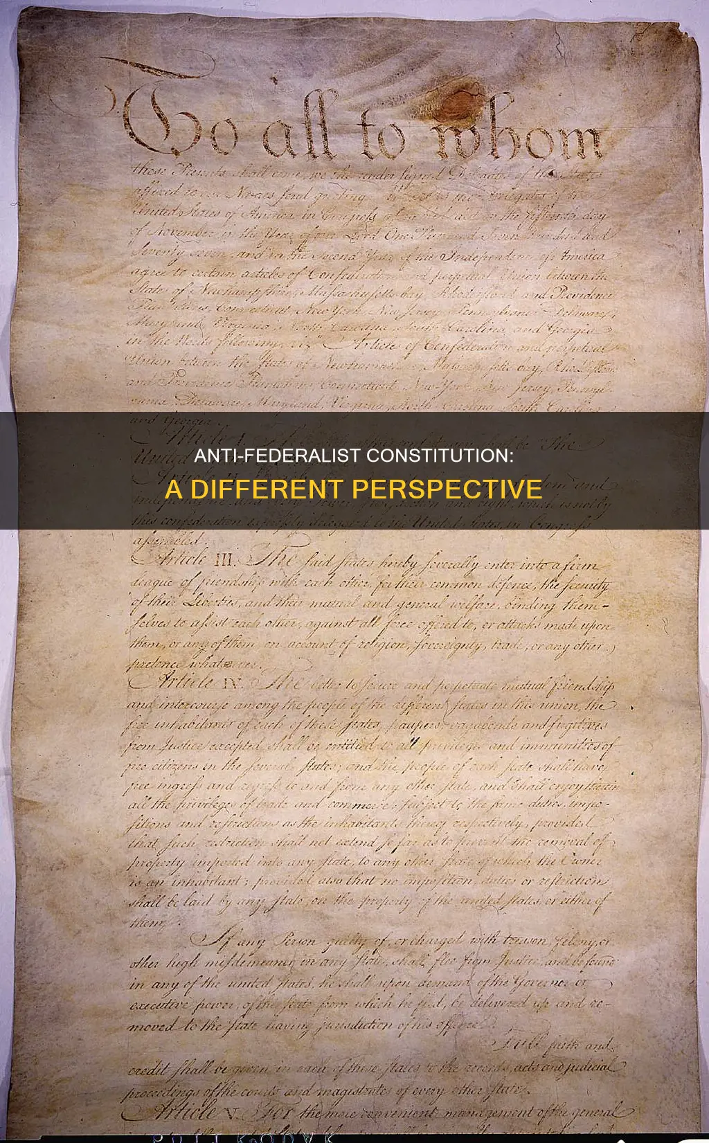 what were the antifederalist views on the constitution