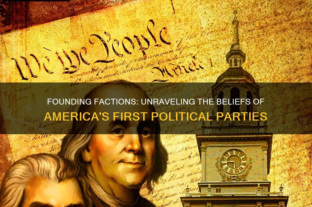 what were the beliefs of the first two political parties