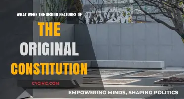 Key Design Features of the Original US Constitution