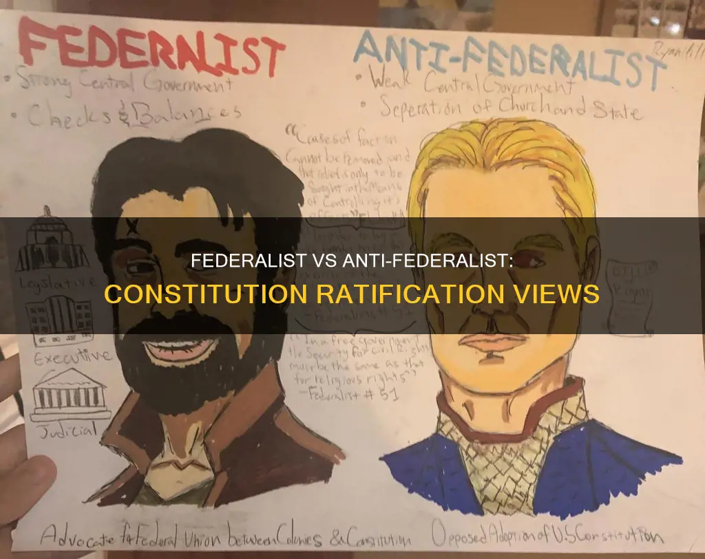 what were the differing views on ratification of the constitution