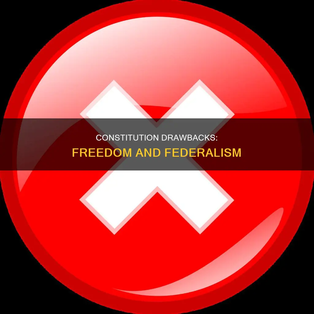 what were the drawbacks of adopting the constitution