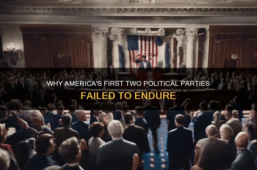 what were the first two political parties did not last