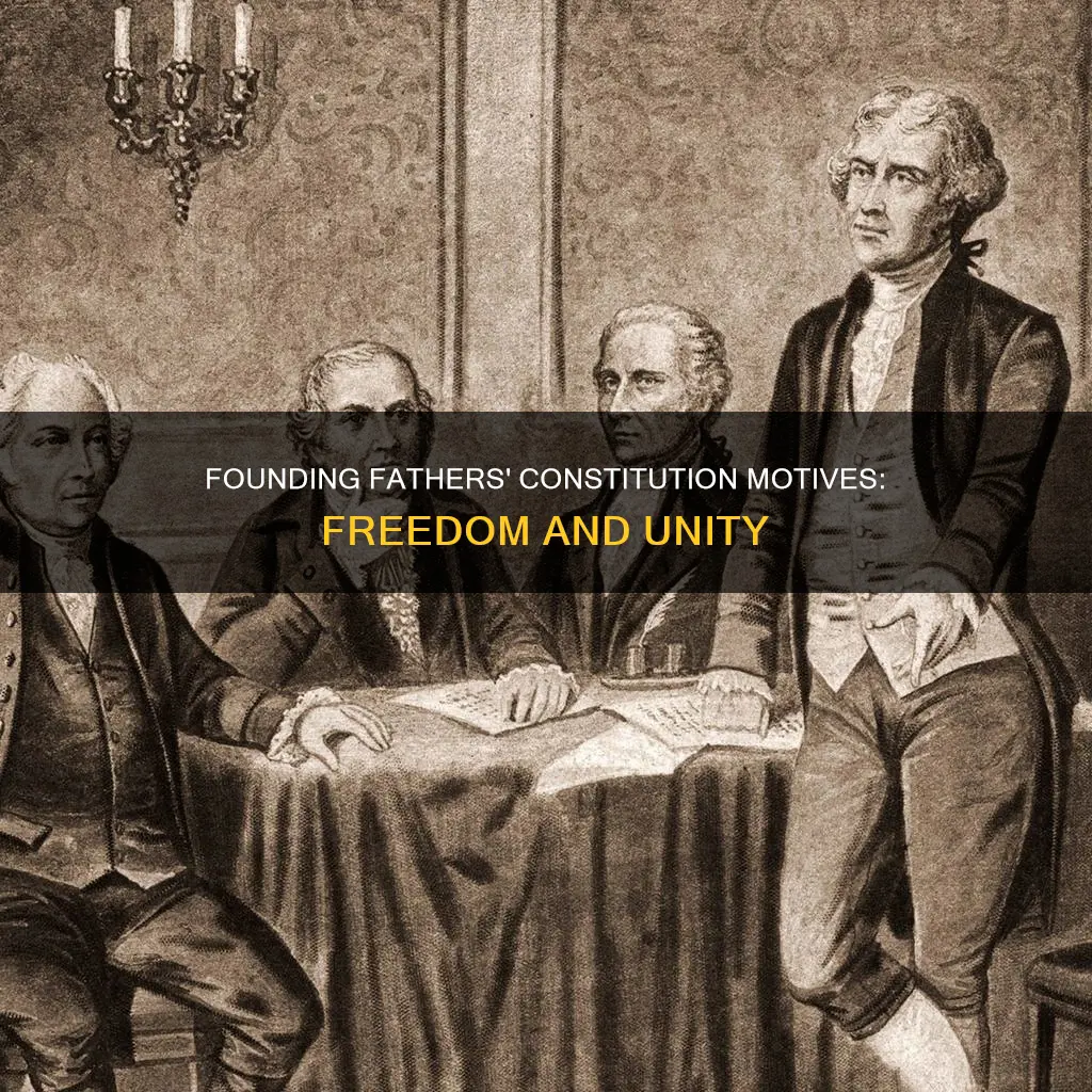 what were the founding fathers motives for creating the constitution