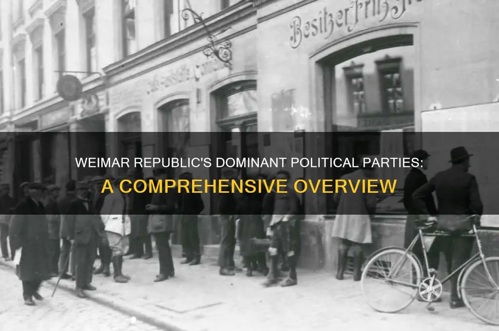 what were the largest political parties in weimar