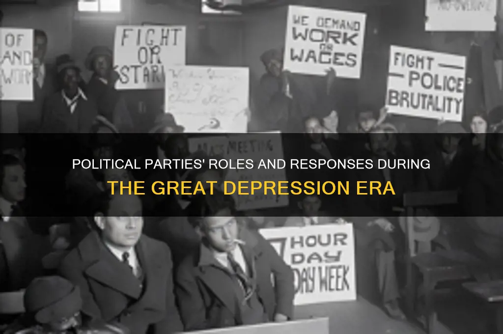 what were the political parties in the great depression