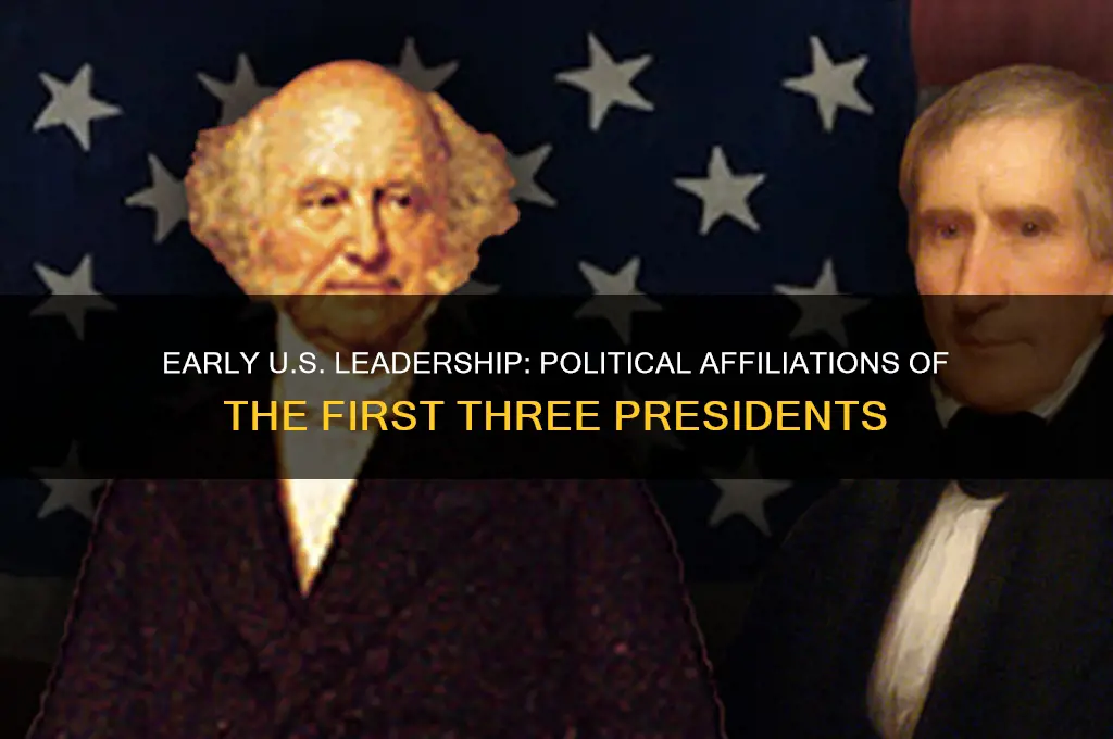 what were the political parties of the first three pressidents