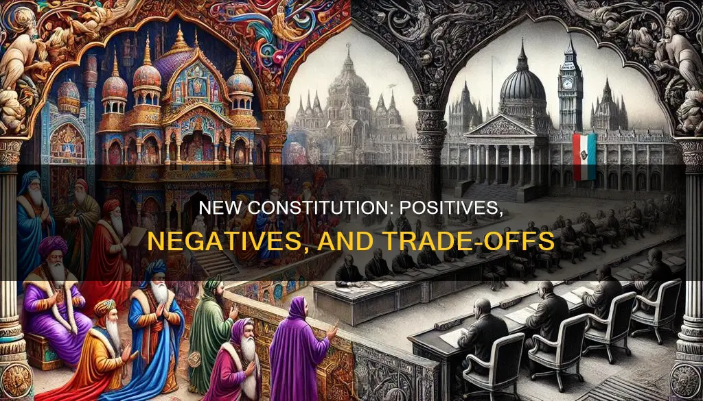 what were the positives and negatives of the new constitutions