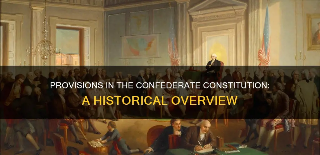 what were the provisions in the confederate constitution