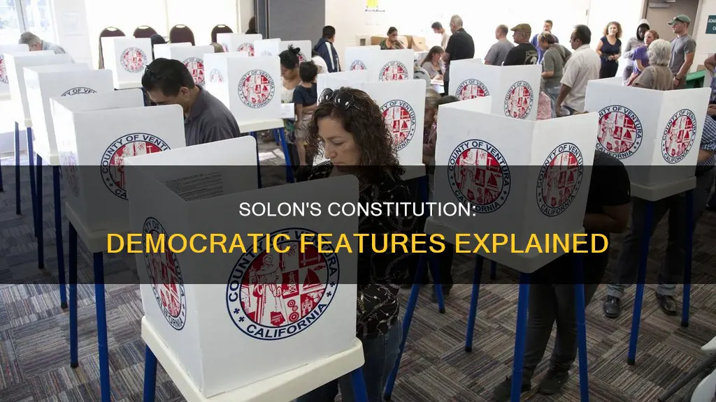 what were the three most democratic features of solon