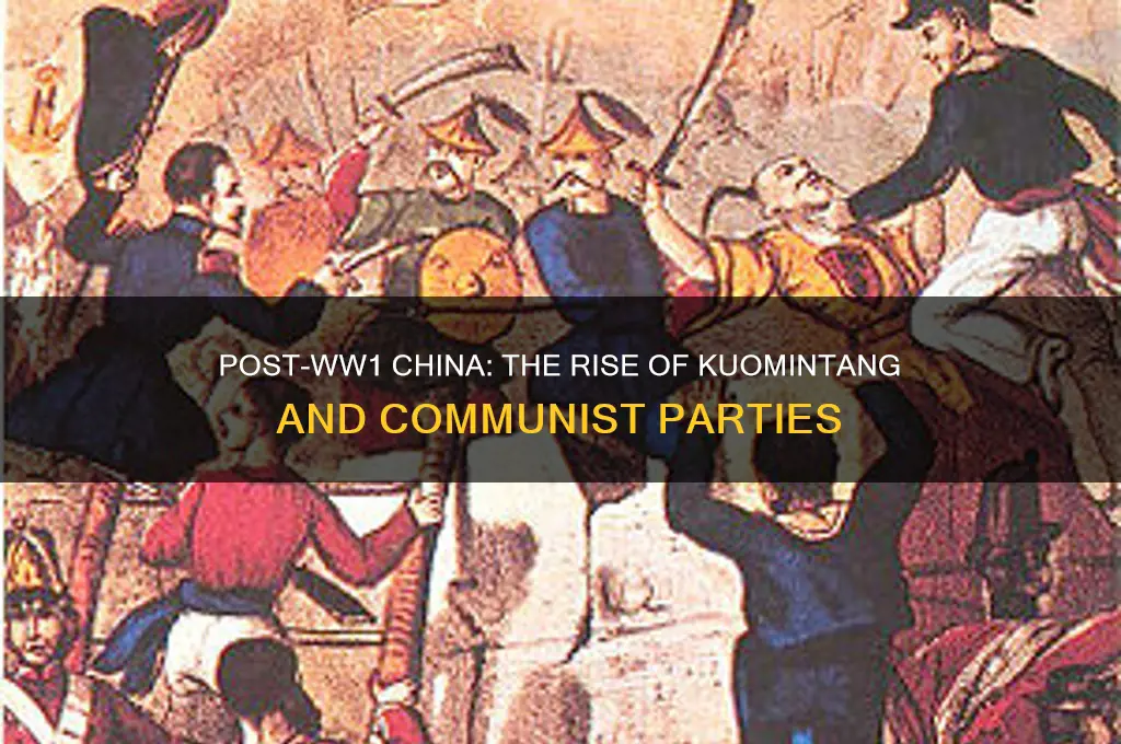 what were the two political parties in china after ww1