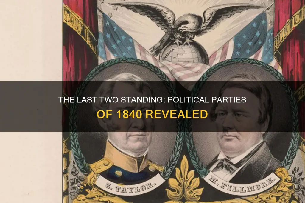 what were the two remaining political parties in 1840