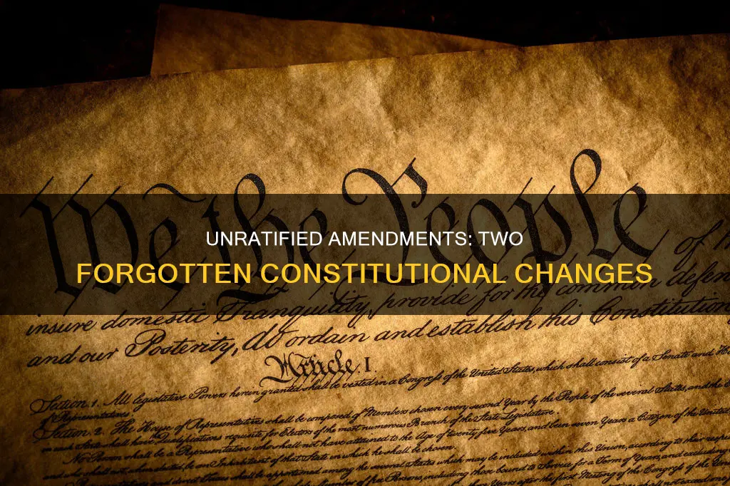 what were the two unratified constitutional amendments
