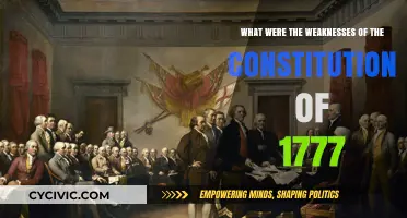 The Weak Constitution of 1777: Flaws and All