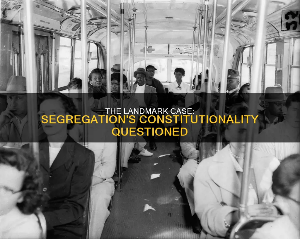 what what court case search segregation was constitutional