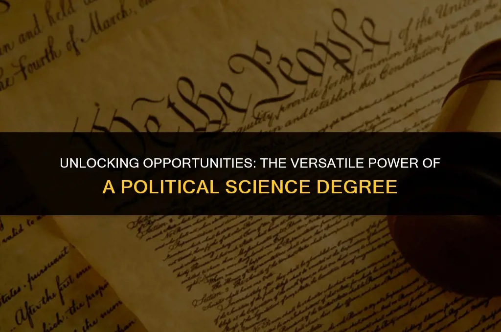 what will a degree in political science do for me