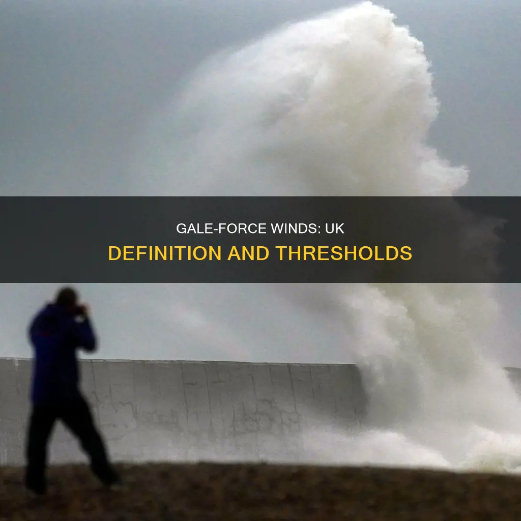 what wind speed constitutes a gale in the uk