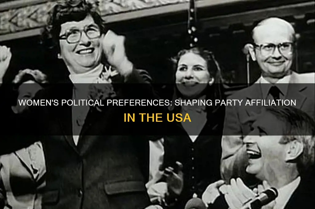 what women lean toward political party usa