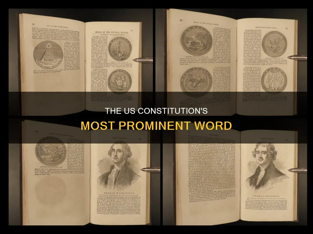 what word is used most in us constitution