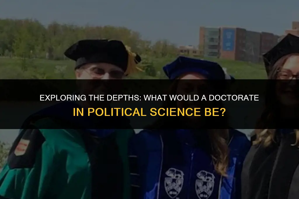 what would a doctorate in political science be