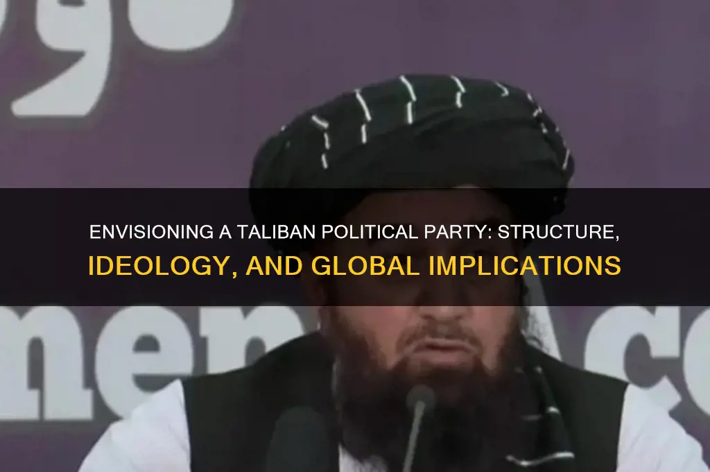 what would a taliban political party look