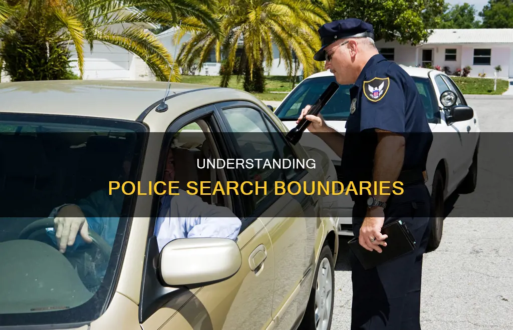what would constitute a reasonable search by the police
