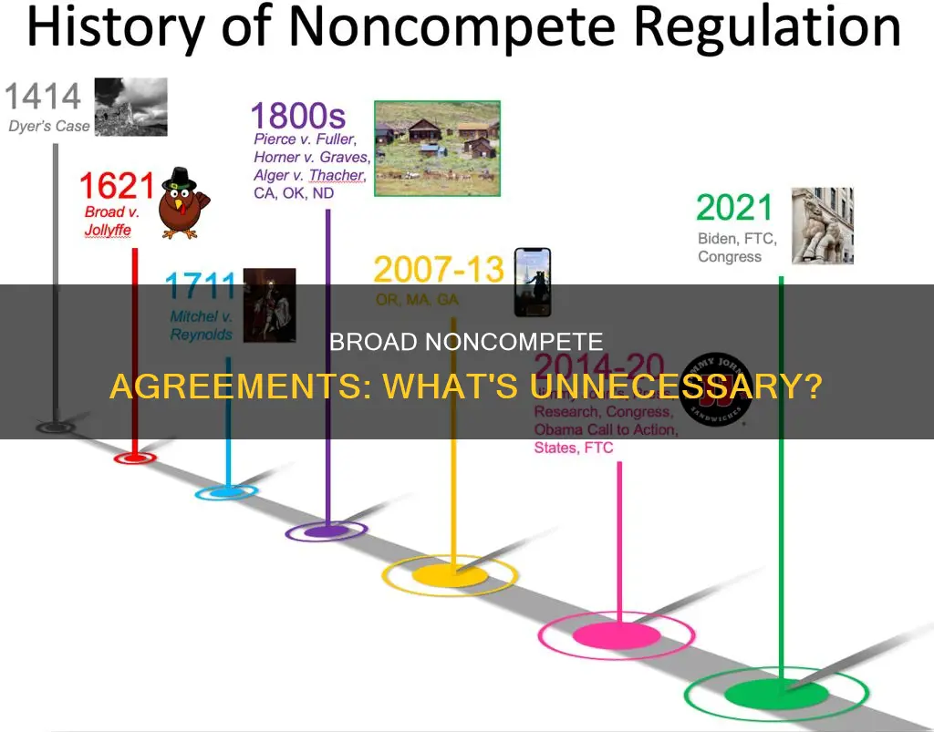 what would constitute an unnecessarily broad noncompete agreement