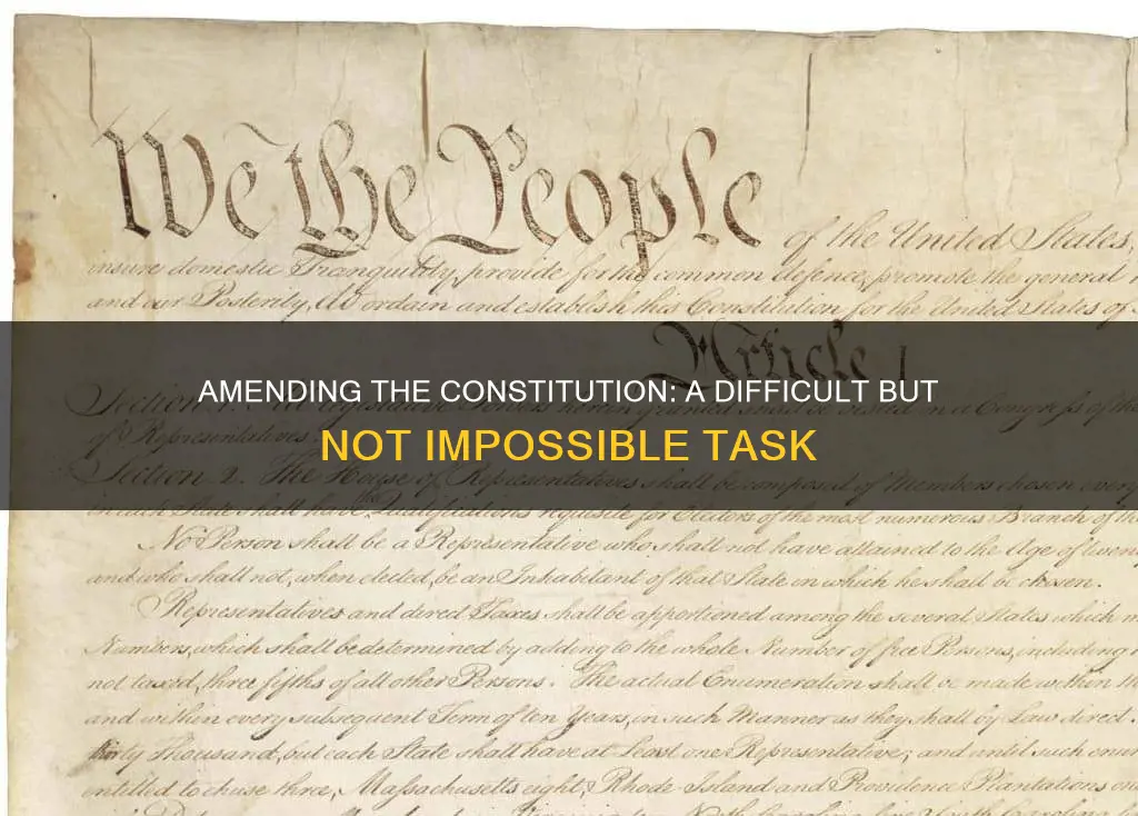 what would it take to amend the constitution