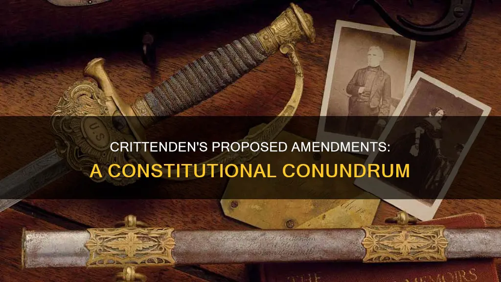 what would the constitutional amendment proposed in the crittenden