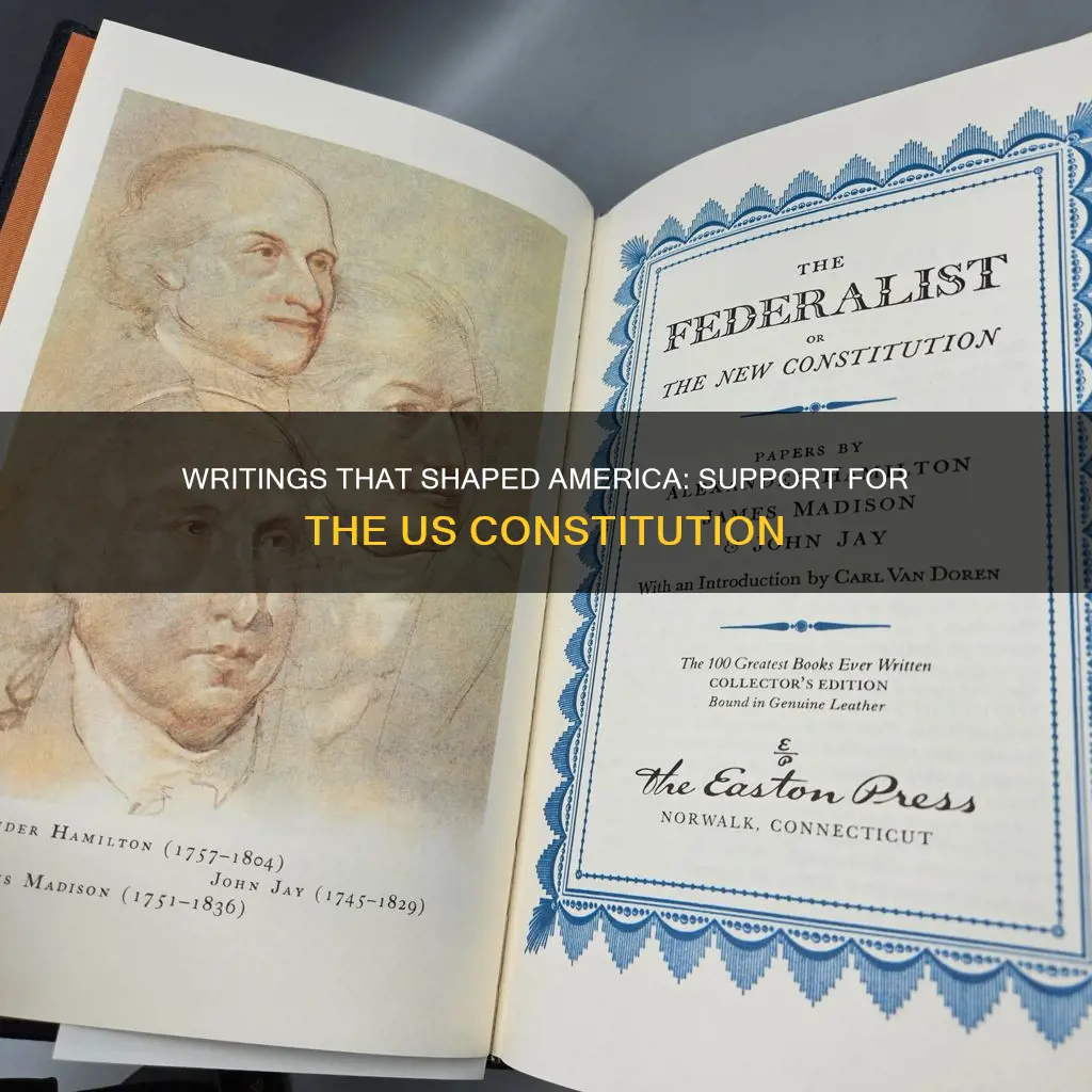 what writings helped spread support for the us constitution