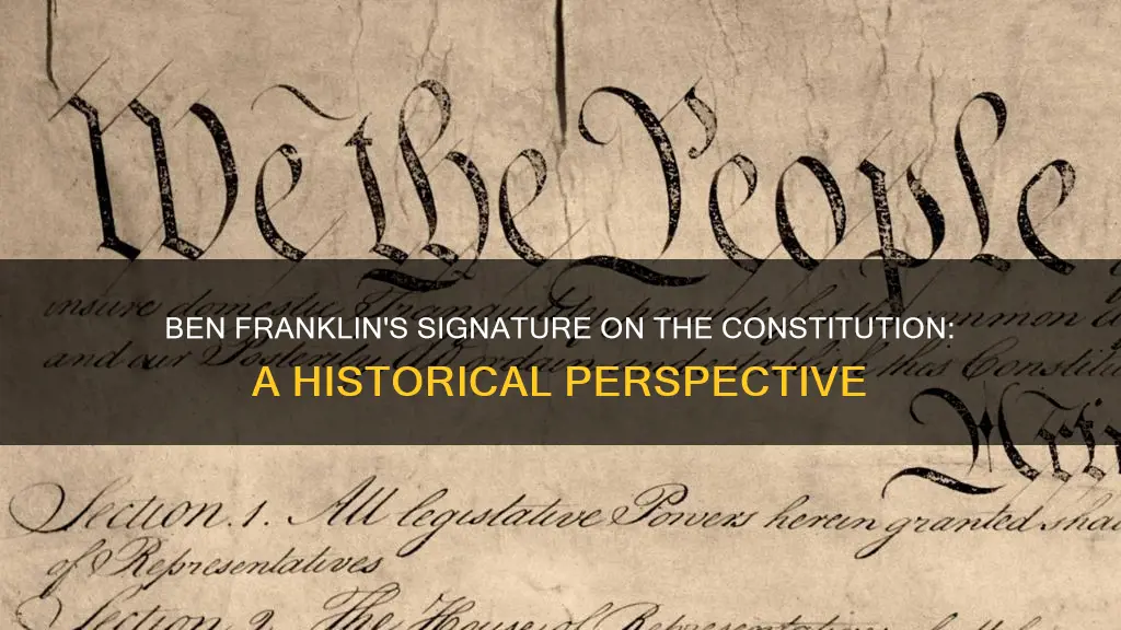 what year did ben franklin sign the constitution
