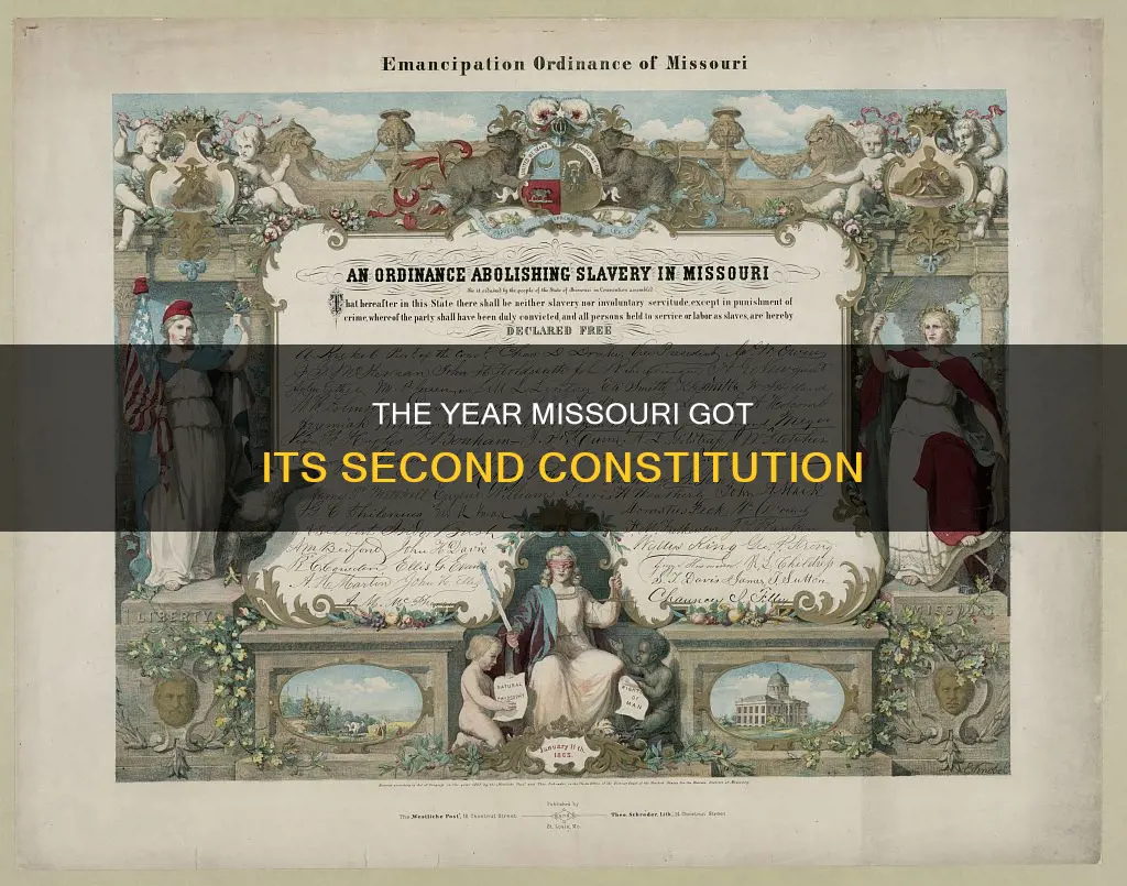 what year did mo get its second constitution