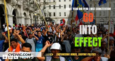 Peru's First Constitution: When Did It Take Effect?