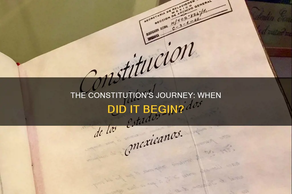 what year did the constitution go into ef