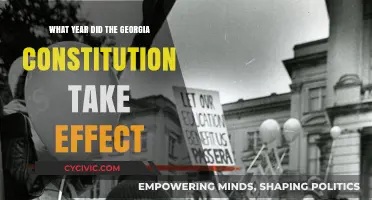 When Georgia's Constitution Became Effective
