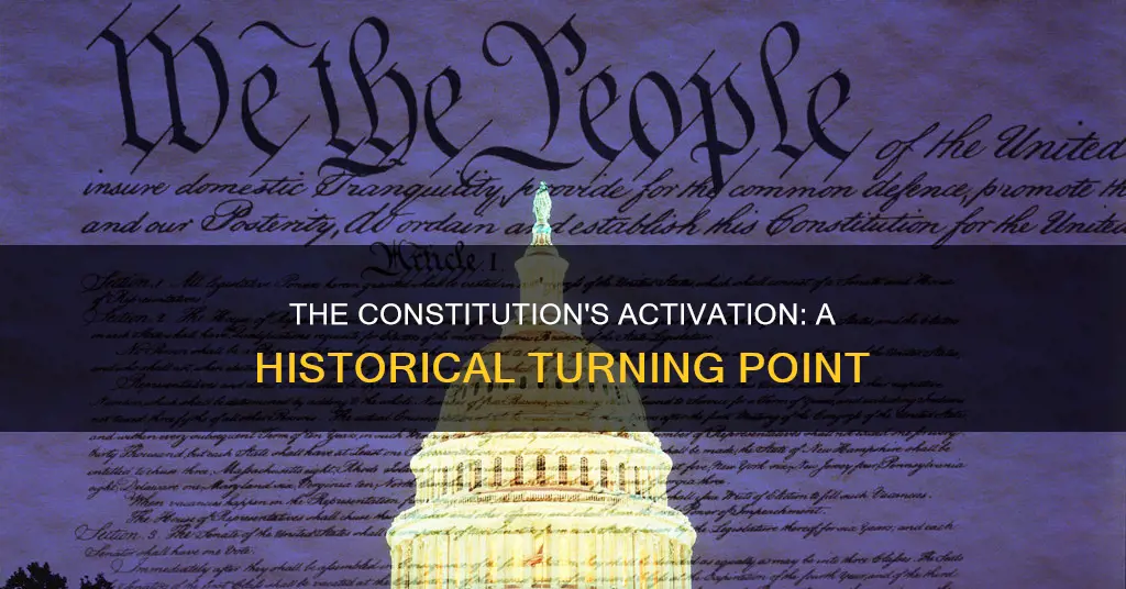 what year did the new constitution become active