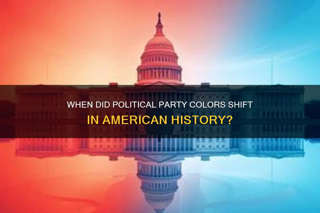 what year do political party colors change