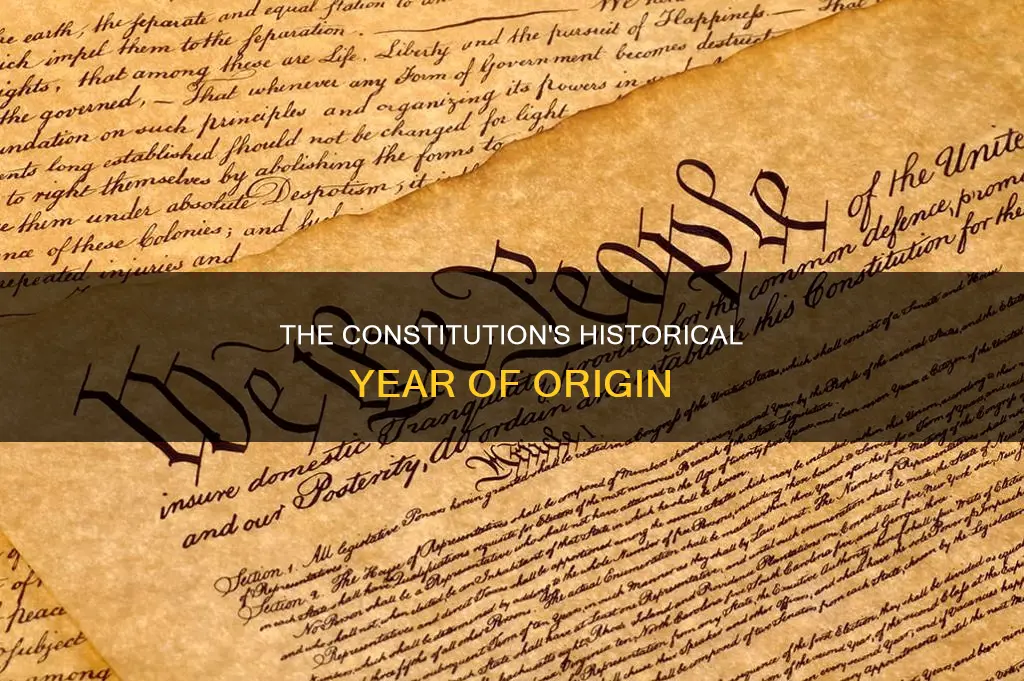 what year the constitution was written