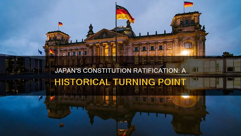 what year was japan constitution ratified